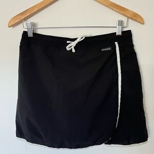 Athleta Black Mini Skirt with White Trim